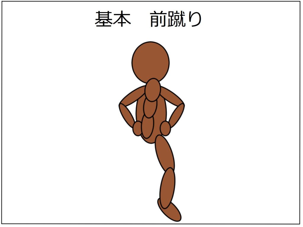 極真空手 初心者用 前蹴りの基本を覚えて 組手で使える様になろう 極真カラテ黒帯への道